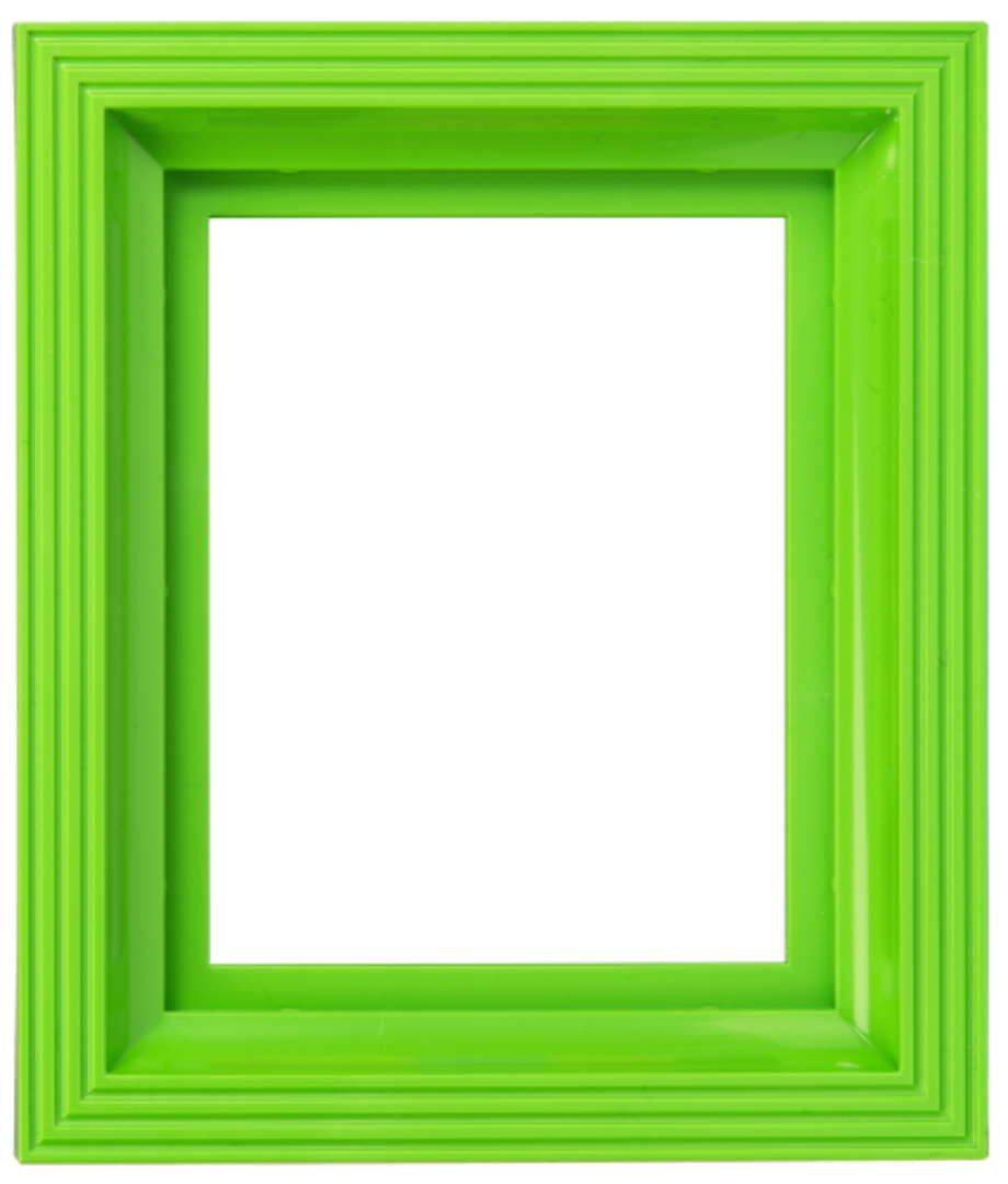 Plastic Frame For Single Baseplate Lime Green image 0